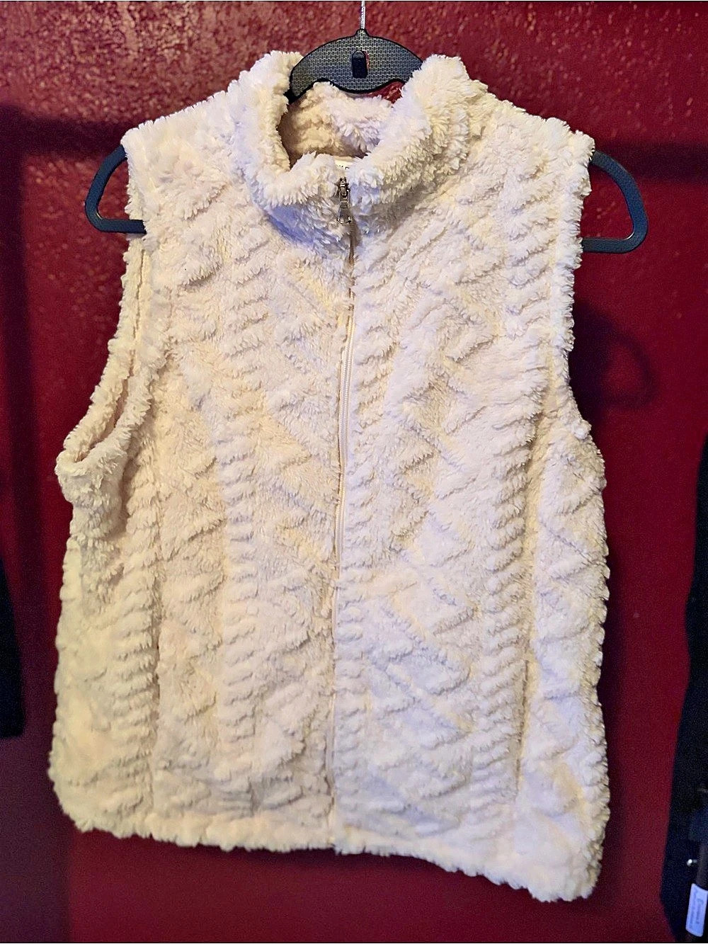 Emily Daniels Darcy Sherpa Vest Cream XL